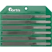 Sada pilníky na kontakty 150mm křížový sek, 6 ks. PVC taška FORTIS