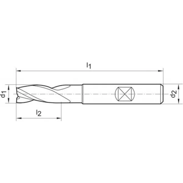 Stopková fréza dlouhá DIN6527 tvrdokov TiALN Z3 stopka HB 20mm FORMAT