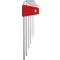 Sada imbus klíčů v plast.držáku 6 ks 1,5-5mm dlouhé Kul.hlava PB Swiss Tools