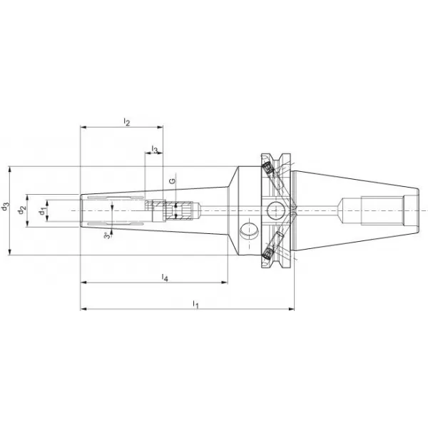 Hydro upínač HPH 3° DIN69871ADB SK40 3mm WTE