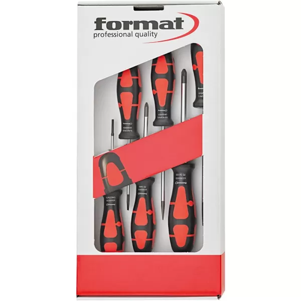 Sada šroubováků 6ks ploché + křížové PZ FORMAT