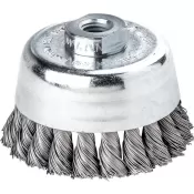 Kartáč hrncový ocel.drát splét. 65x0,3mm Lessmann
