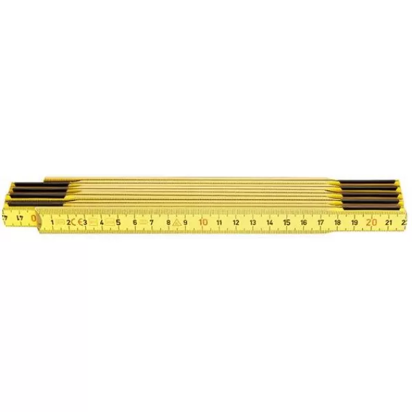 Skládací metr dřevěný žlutý 2mx17mm HULTAFORS