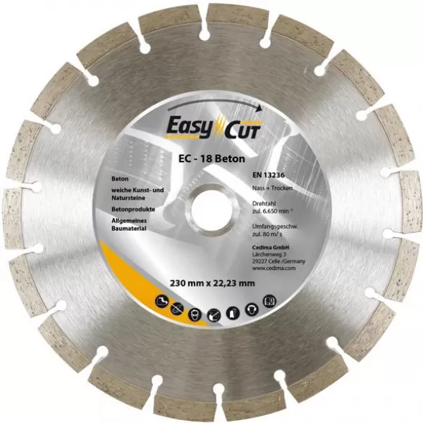 Kotouč diamantový EC-18 125x1,9x10x22,23mm CEDIMA