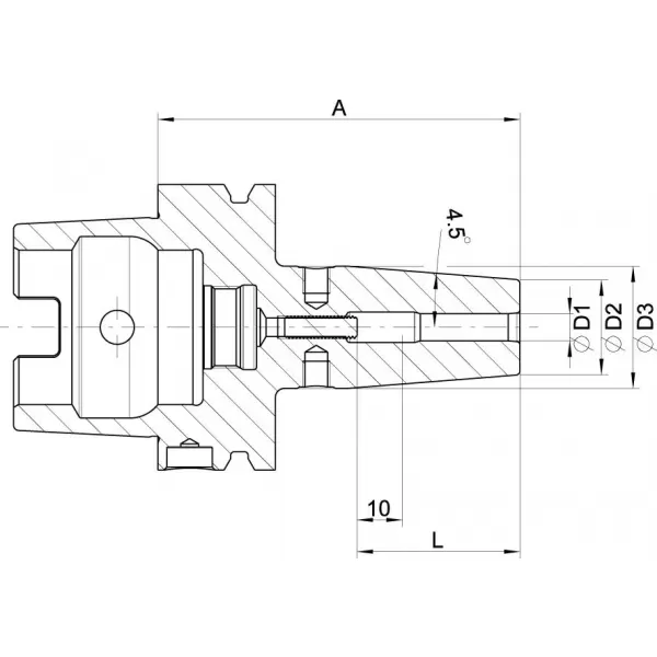 Termo upínač DIN69893A stopka A-63 10x85mm HAIMER
