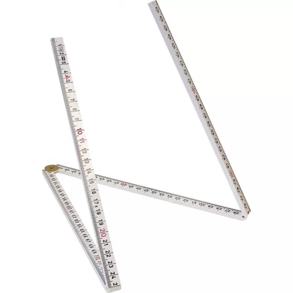 Skládací metr plast. 1mx13mm bílý 4článkový Hultafors