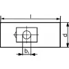 Upínací příložka kompletní + šroub 17x18mm AMF
