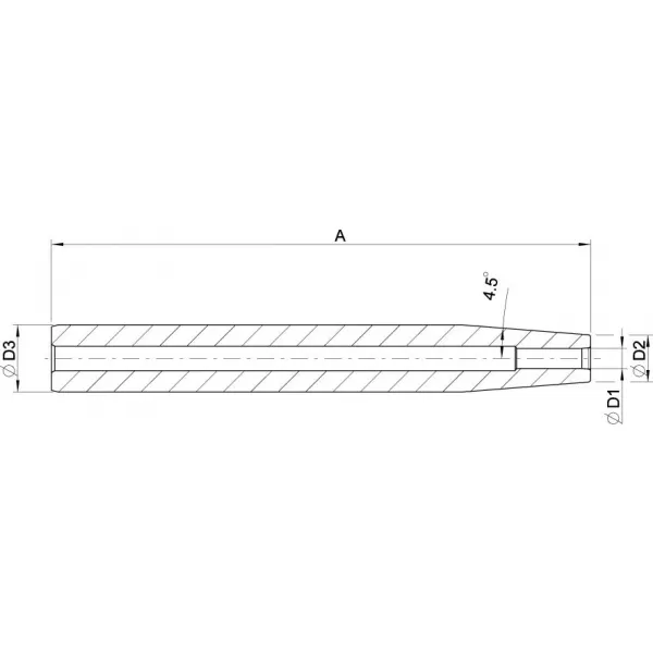 Termo upínač Nástavec extra štíhlý (slim) h6 160x16x10mm HAIMER