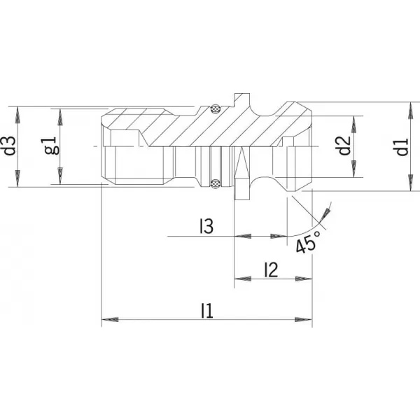 Utahovací čep ISO 7388II B SK40-M16 těsnění HAIMER