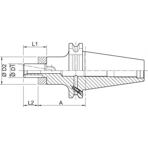 Kombinovaný unášeč pro nástrčné frézy DIN69871ADB SK40-16 HAIMER