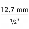 Sada přepínací ráčna ZYKLOP Hybrid 1/2" 2 ks. Wera 05004095001