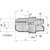 Pružné sklíčidlo hydro DIN69893A HSK-A63 20x80mm těžké GÜHRING