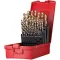 Sada vrtáků do kovu 1-13mm x0,5+KL A002 v boxu 118G typ N 4xD 29 ks Tin Tip A095206 Dormer
