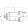 Krátké sklíčidlo na vrtáky CNC DIN69893 vnitřní chlazení 1-16mm HSK 63 FORMAT