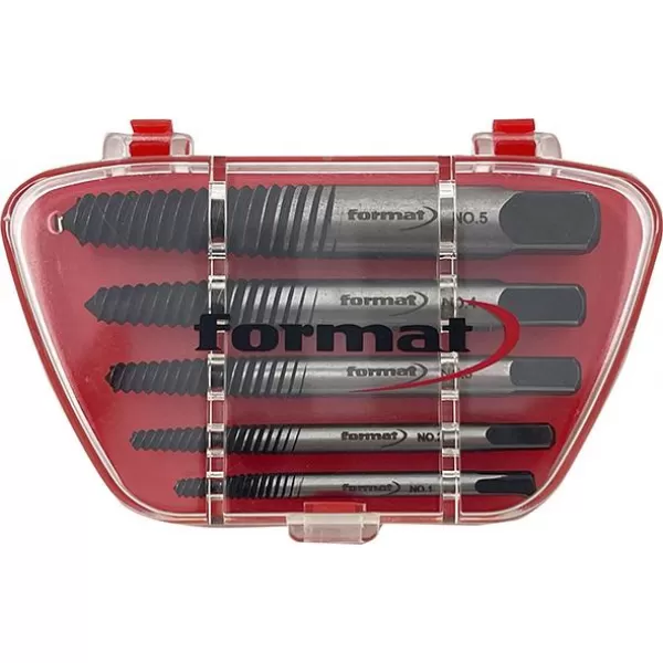 Sada vytahovačů šroubů chrom-vanadiová 6dílná Číslo 1-6 FORMAT