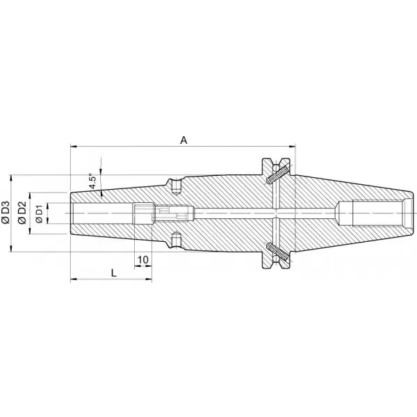 Termo upínač DIN69871 10,0/24,0x130mm HAIMER