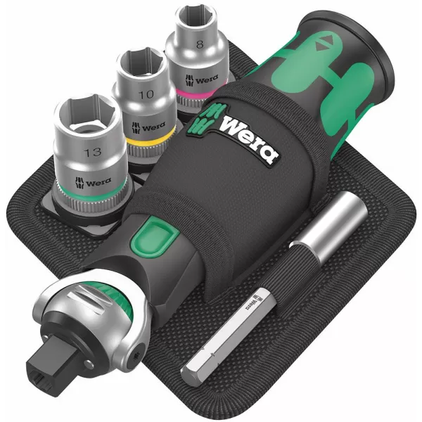 Ráčna kloubová 38/" Zyklop + sada 16ks klíčů Pocket Wera 05004281001