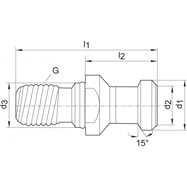 Utahovací čep DIN69872A vnitřní chlazení SK40-M16 FORMAT