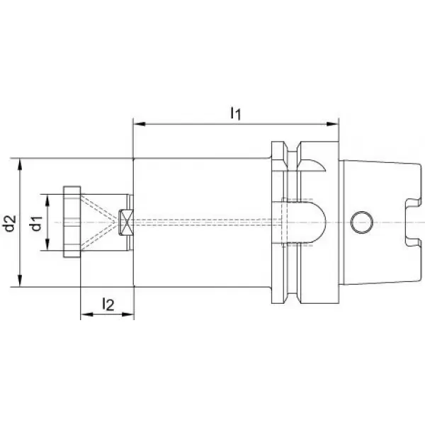 Unášeč pro nástrčné frézy DIN69893A KKB HSK-A100 16x100mm HAIMER