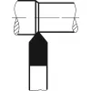 Soustružnický nůž HSS DIN4955 špičatý 10x10x100mm WILKE