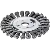 Kulatý kartáč ocelový drát 125x14mm,splét.0,5mm Lessmann
