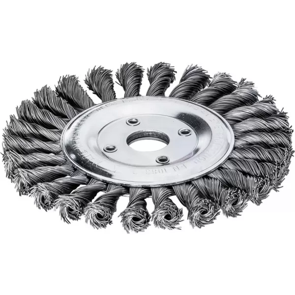 Kulatý kartáč ocelový drát 115x12mm, splét. 0,5mm Lessmann