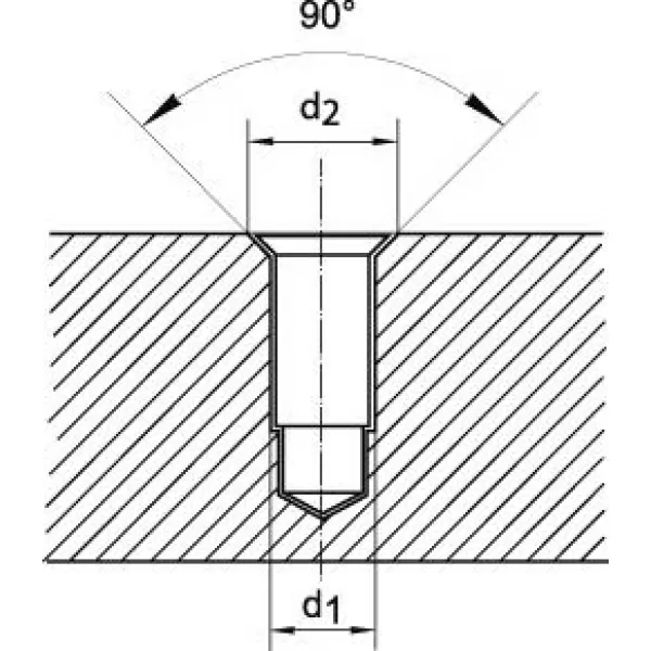 Vícefazetový stupňovitý vrták DIN8378 HSS 90° M10 FORMAT