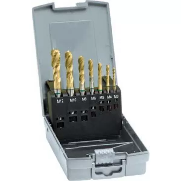 Sada strojních závitníků DIN371/376 HSS-Co5 TiN tvar C M3-M12 GÜHRING