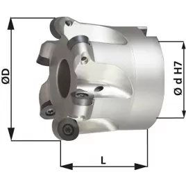 Nástrčná fréza Z5 vnitřní chlazení D52x22mm pro typ RD