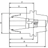 Kleštinový upínač DIN69871ADB SK40-160 CP16 FAHRION