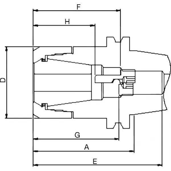 Kleštinový upínač DIN69871ADB SK40-160 CP16 FAHRION