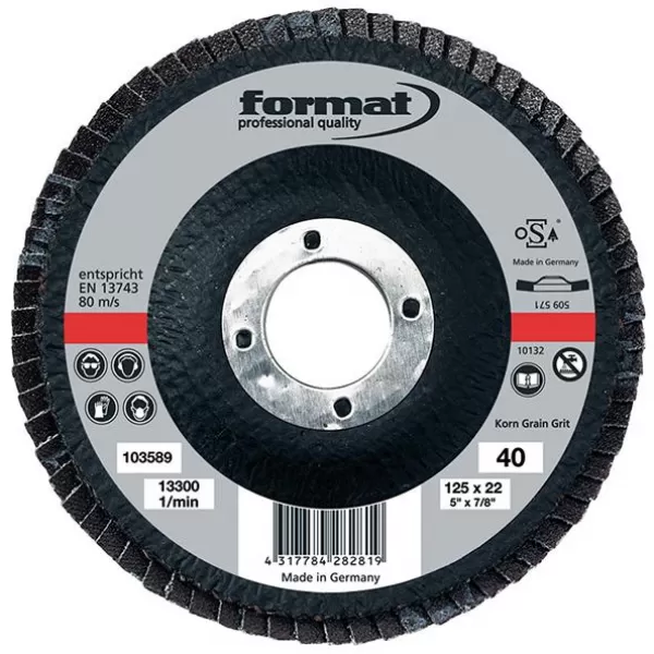 Lamelový kotouč 6 stupňů vypouklý 115mm K60 FORMAT