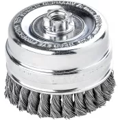 Kartáč hrncový ocel.drát splét. 100x0,5mm Lessmann