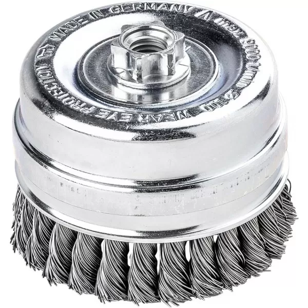 Kartáč hrncový ocel.drát splét. 100x0,5mm Lessmann