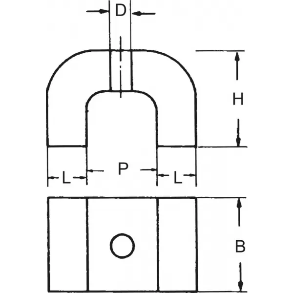 Podkovicový magnet 40,0x25,0x25,0mm FORTIS