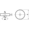 Magnetický plochý chapač NdFeB s otvorem 20x6mm FORMAT
