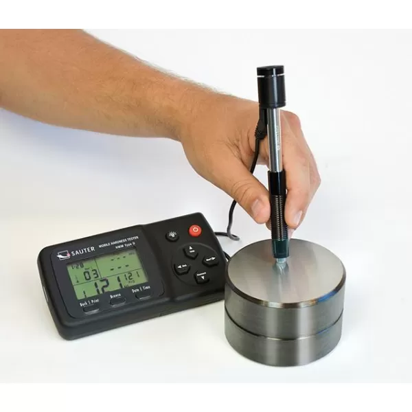 Testovací přípravek na test tvrdosti podle Leeba, HMM senzor D SAUTER