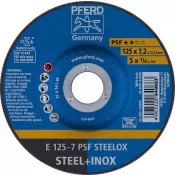 Kotouč brusný prohnutý PSFSTEELOX 115x7mm PFERD