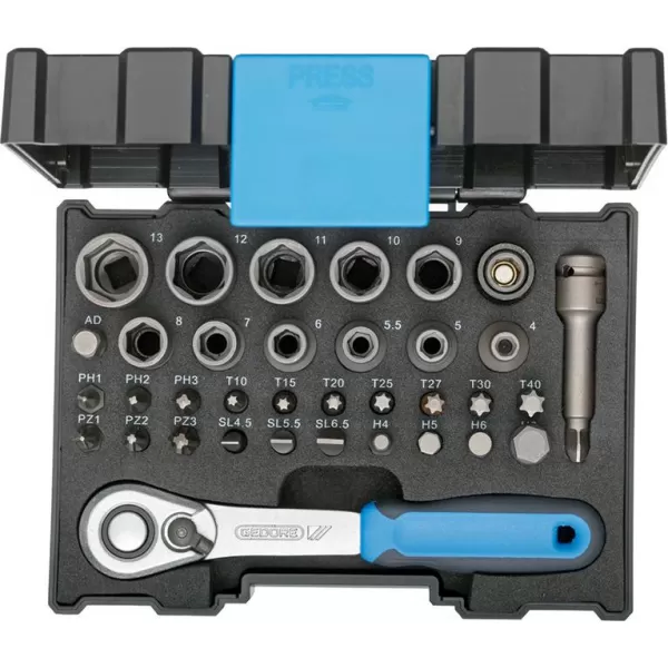 Gola sada 1/4" 666-U-20 35 ks GEDORE