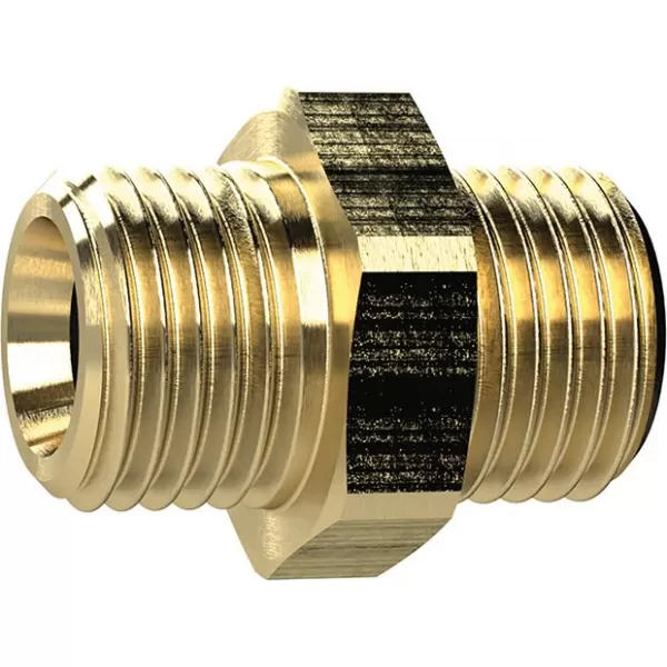 Dvojitá vsuvka, mosaz vnější závit G1/8"xG1/8" SW14mm RIEGLER