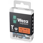 Bit šroubovací 1/4" DIN 3126 C6,3 Vnitř. šestihr. 6x25mm Balení 10 ks Wera 5157606001