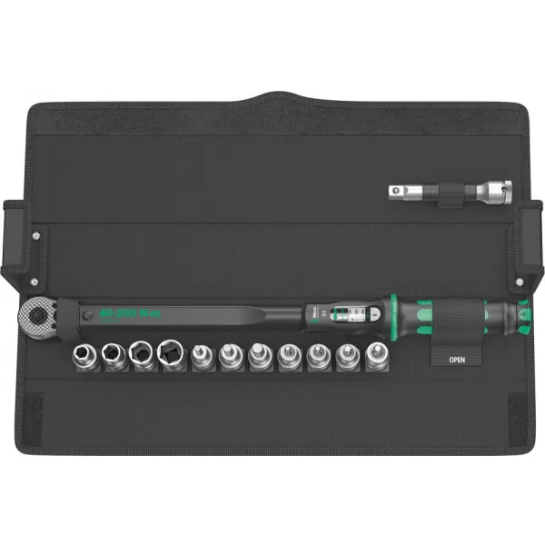 Klíč momentový 40-200Nm 1/2" sada 13ks Wera 5075680001