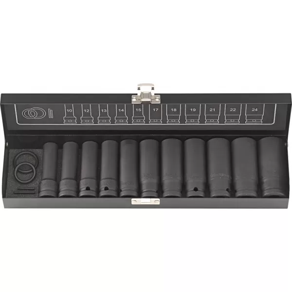 Sada nástrčných klíčů, dlouhé, kované 1/2" 15 ks. FORTIS