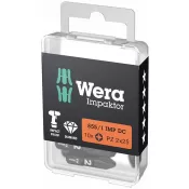 Bit šroubovací 1/4" DIN 3126 C6,3 PZ2x25mm Balení 10 ks Wera 5157621001