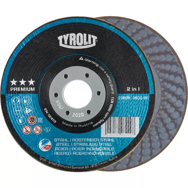 Kotouč brusný 125mm  Rondeller 2 v 1 A36Q Tyrolit