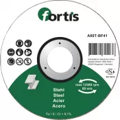 Kotouč řezný 125 x 1,0mm rovný na ocel FORTIS